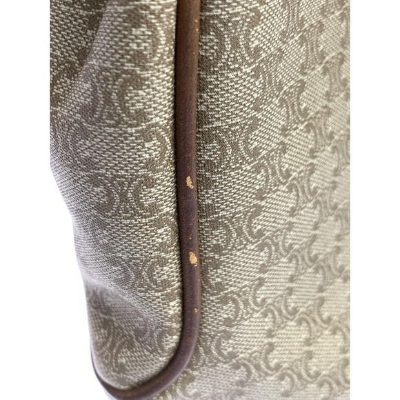 Celine Macadam Pattern Shoulder Bag Beige - Picture 12 of 14